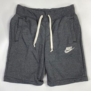 Nike Heritage Men's Athletic Casual Shorts Grey Heather White Medium